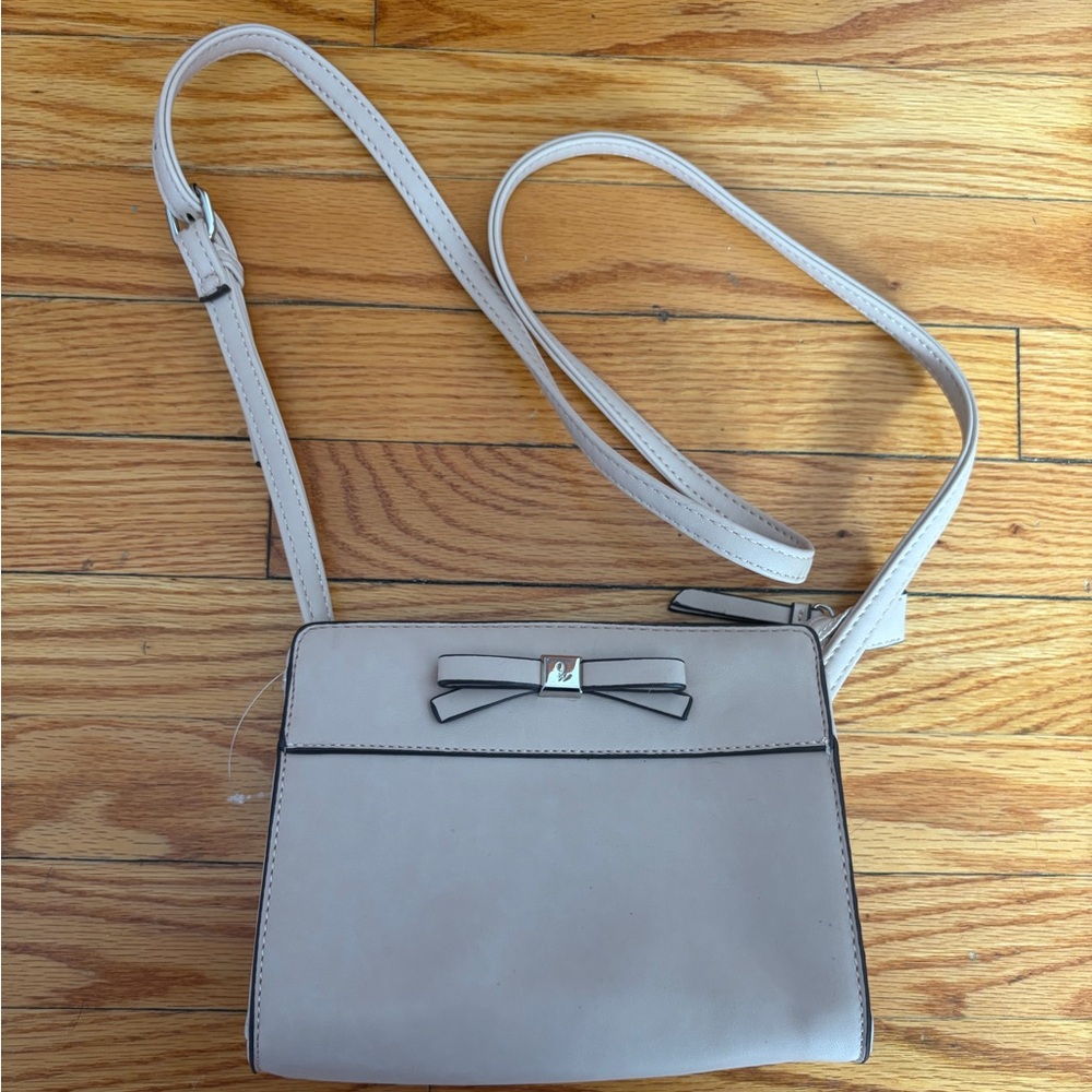 Nine West Cream Crossbody Purse with Bow